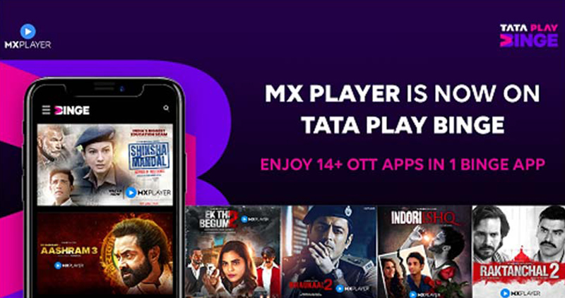 Tata Play Binge Partnered With Mx Player