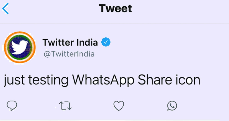 You Will Soon Get A Whatsapp Button On The Micro Blogging And Social Networking Site Twitter