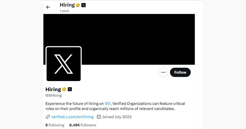 Social Media Platform X Has Launched A New Service By Launching The Beta Version Of Hiring