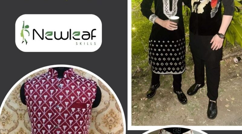 Elevate your style with ‘New Leaf Skills exquisite Embroidered Modi Jacket and Kurta designs