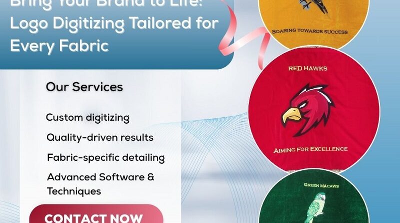 Bring Your Brand to Life Logo Digitizing Tailored for Every Fabric