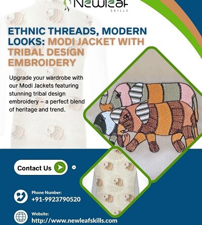 Ethnic Threads Modern Looks Modi Jacket with Tribal Design Embroidery