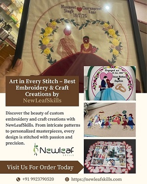 Art in Every Stitch – Best Embroidery Craft Creations by NewLeafSkills