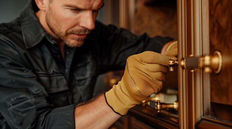 portrait man doing household chores participating cleaning home Copy