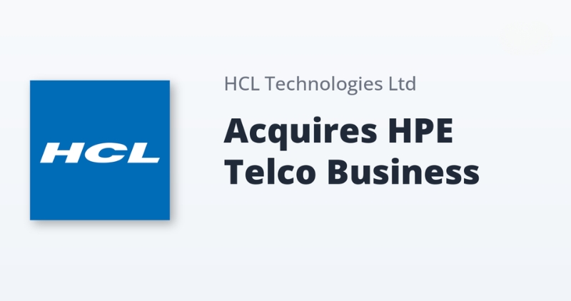 HCLTech has announced that it will acquire Hewlett Packard Enterprises HPE Telco Solutions business 1
